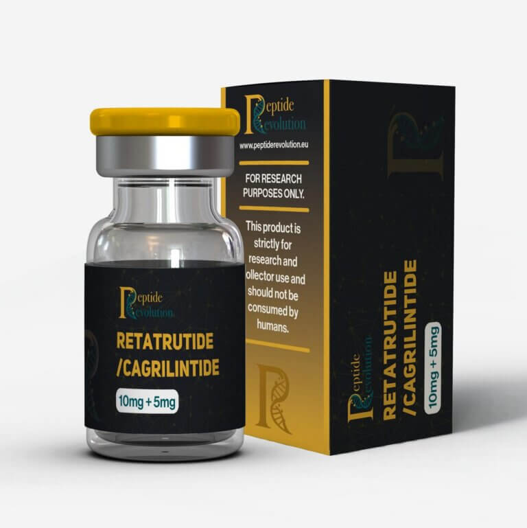 Retatrutide / Cagrilintide 10 mg + 5 mg lyophilized powder vial - Peptide Revolution