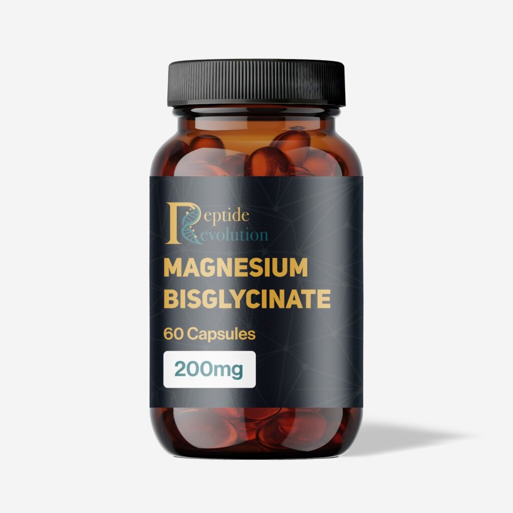 Magnesium Bisglycinate 200 mg 60 capsules bottle - Peptide Revolution
